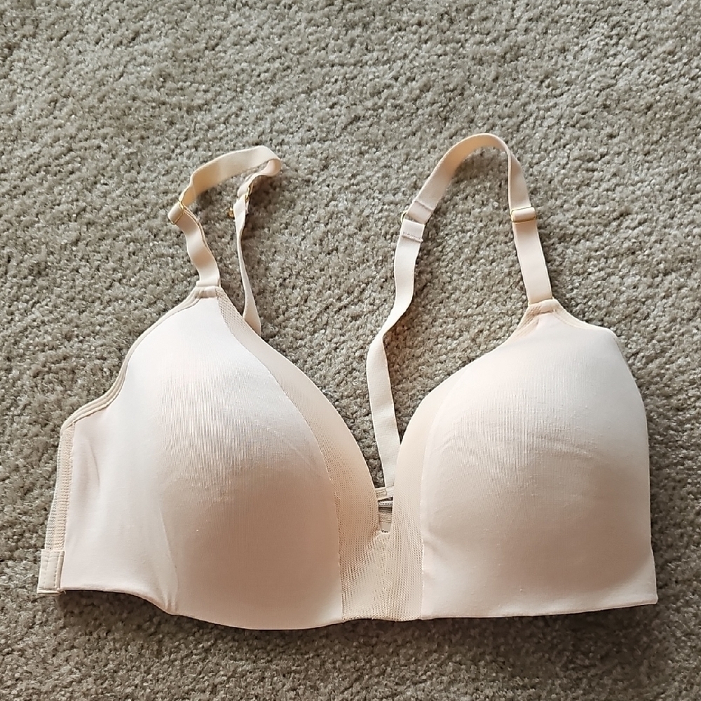 Lively Cream All Day Deep V No Wire Bra 38DD